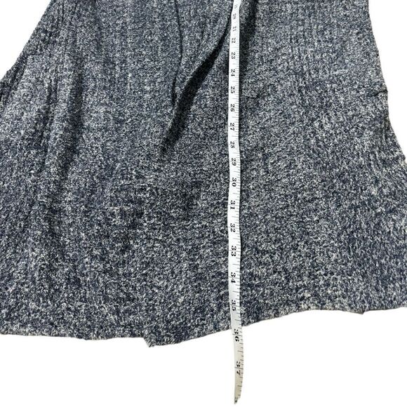 Barefoot Dreams Cozychic Lite Montecito Cardi Heathered Black Graphite Gray M - Picture 4 of 6
